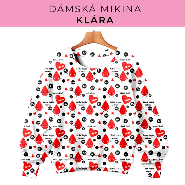DÁMSKÝ střih - mikina Klára