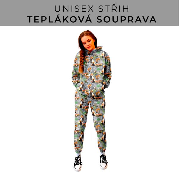 DÁMSKÝ střih - SET mikina a tepláky 