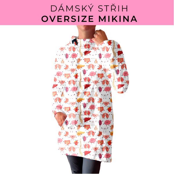 DÁMSKÝ střih - Oversize mikina