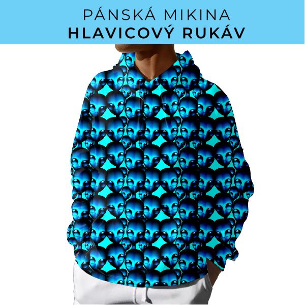 PÁNSKÝ střih - mikina s kapucí