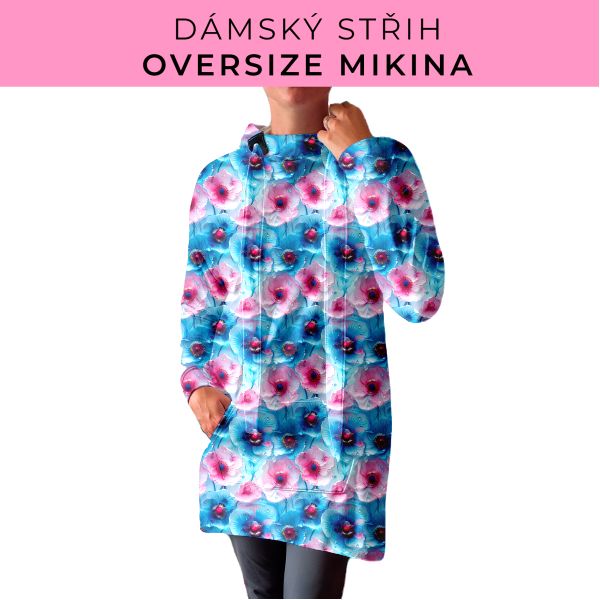DÁMSKÝ střih - Oversize mikina