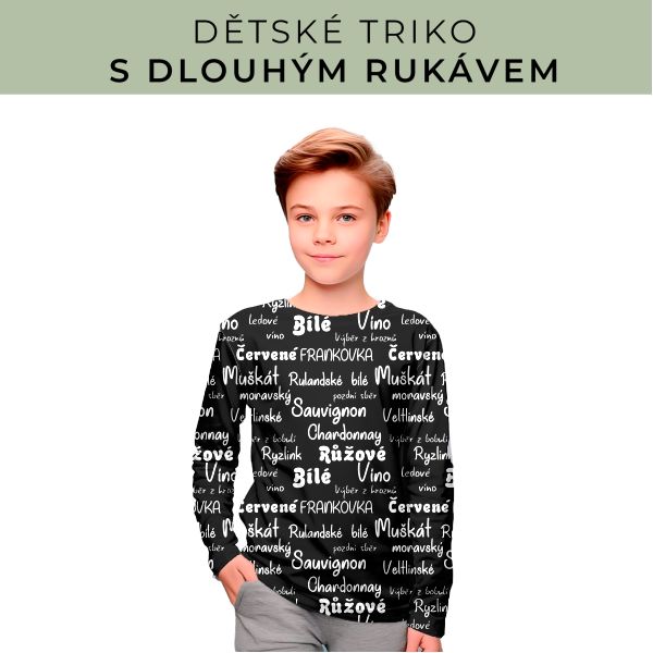 DĚTSKÝ střih - triko dlouhý rukáv