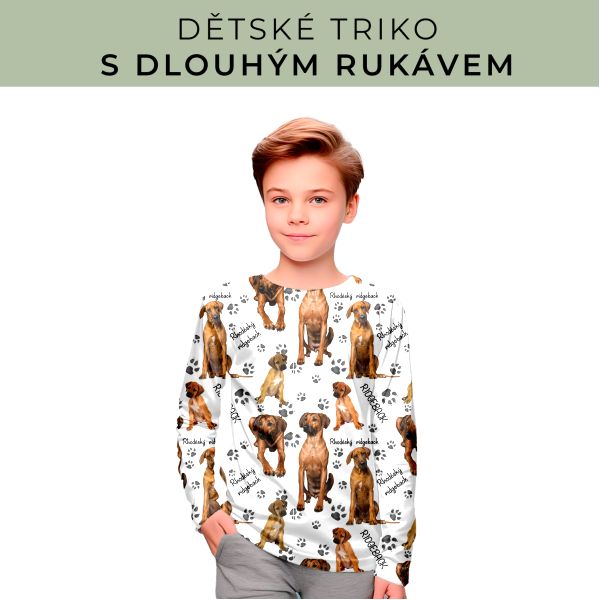 DĚTSKÝ střih - triko dlouhý rukáv