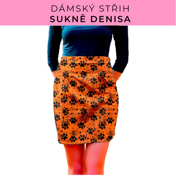 Dámský střih - Dámská sukně Denisa