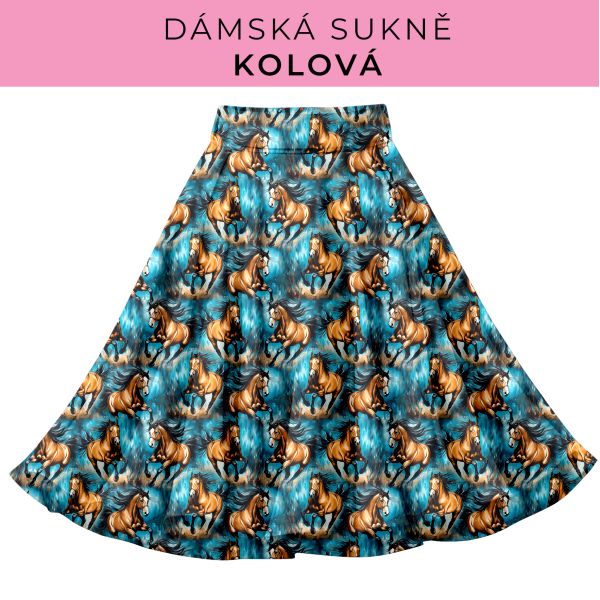 DÁMSKÝ střih - Kolová sukně