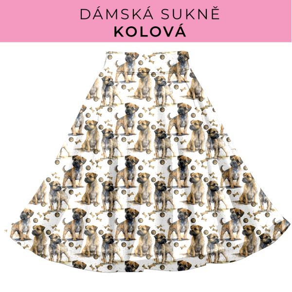 DÁMSKÝ střih - Kolová sukně