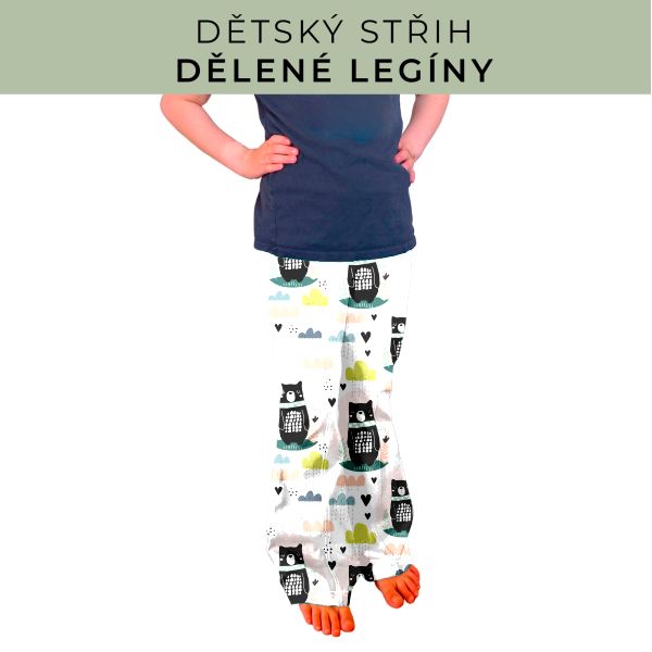 Dětský střih - Dělené legíny