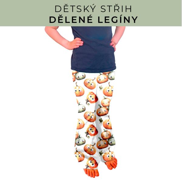 Dětský střih - Dělené legíny