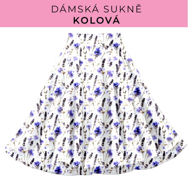 DÁMSKÝ střih - Kolová sukně