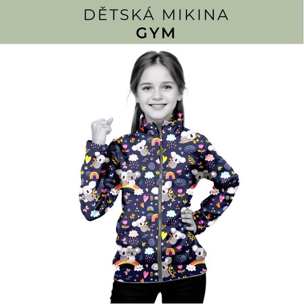 Dětská střih - mikina GYM