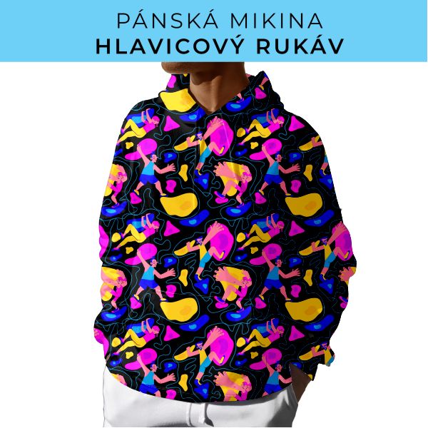 PÁNSKÝ střih - mikina s kapucí