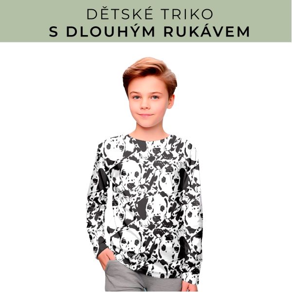 DĚTSKÝ střih - triko dlouhý rukáv