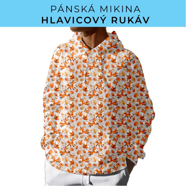 PÁNSKÝ střih - mikina s kapucí