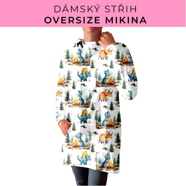 DÁMSKÝ střih - Oversize mikina
