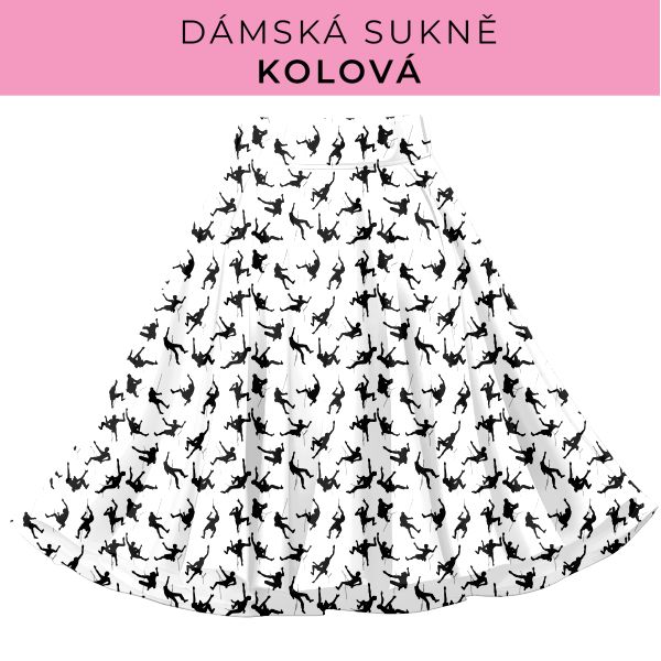 DÁMSKÝ střih - Kolová sukně