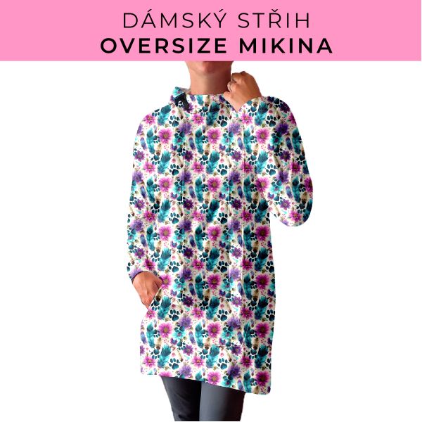 DÁMSKÝ střih - Oversize mikina