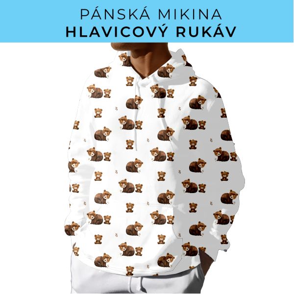 PÁNSKÝ střih - mikina s kapucí