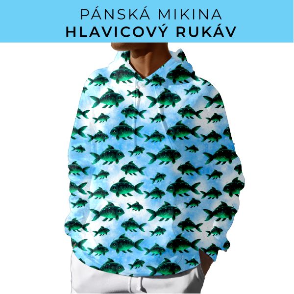 PÁNSKÝ střih - mikina s kapucí