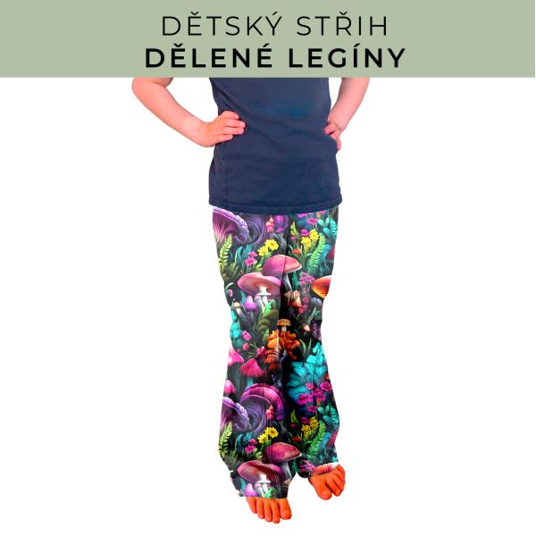 Dětský střih - Dělené legíny