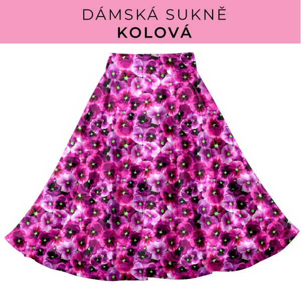 DÁMSKÝ střih - Kolová sukně