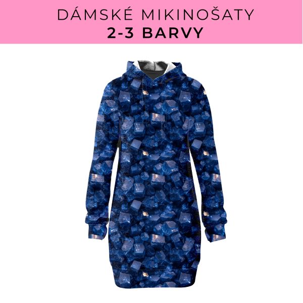 DÁMSKÝ střih - Mikinošaty 2-3 barvy