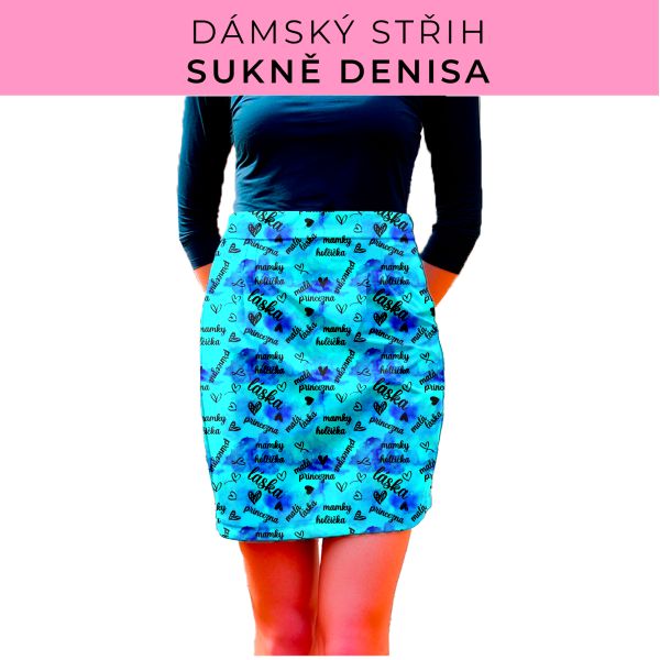 Dámský střih - Dámská sukně Denisa