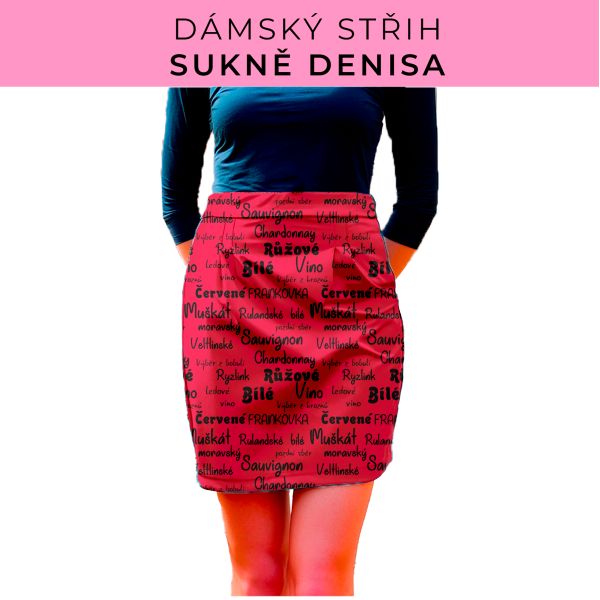 Dámský střih - Dámská sukně Denisa