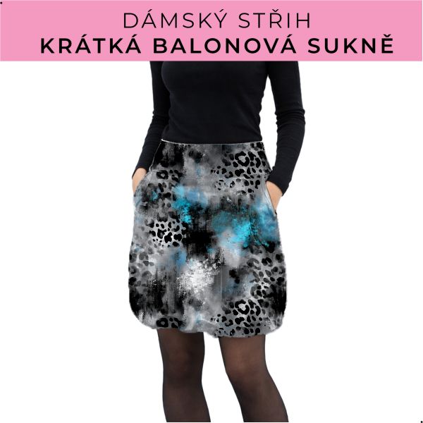 Dámský střih - balonová krátká sukně