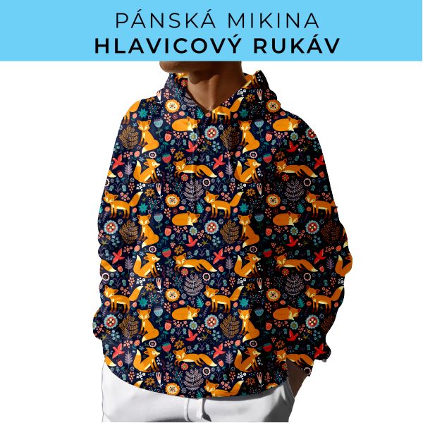 PÁNSKÝ střih - mikina s kapucí