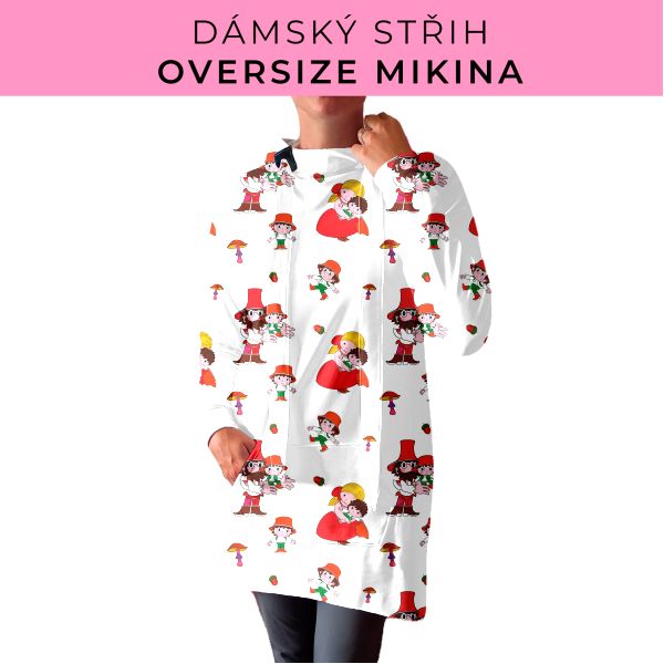 DÁMSKÝ střih - Oversize mikina