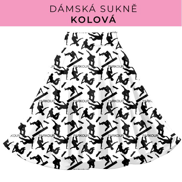 DÁMSKÝ střih - Kolová sukně