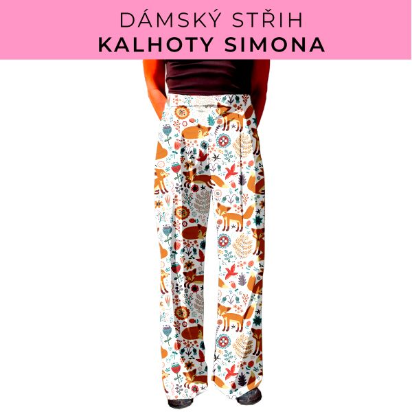 Dámský střih - kalhoty Simona