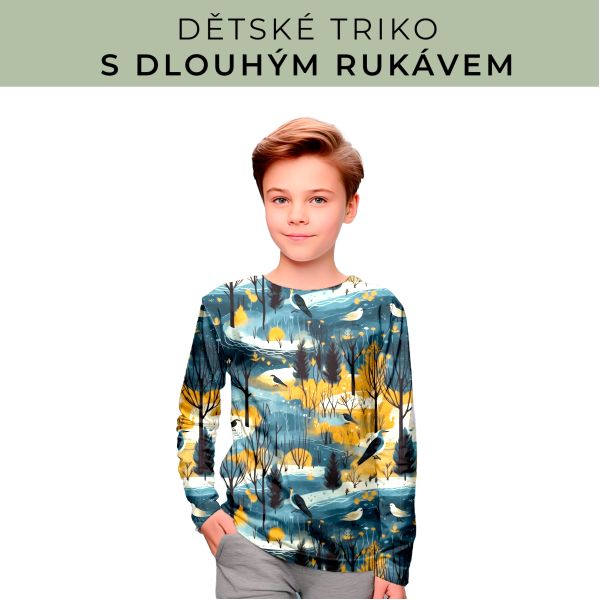 DĚTSKÝ střih - triko dlouhý rukáv