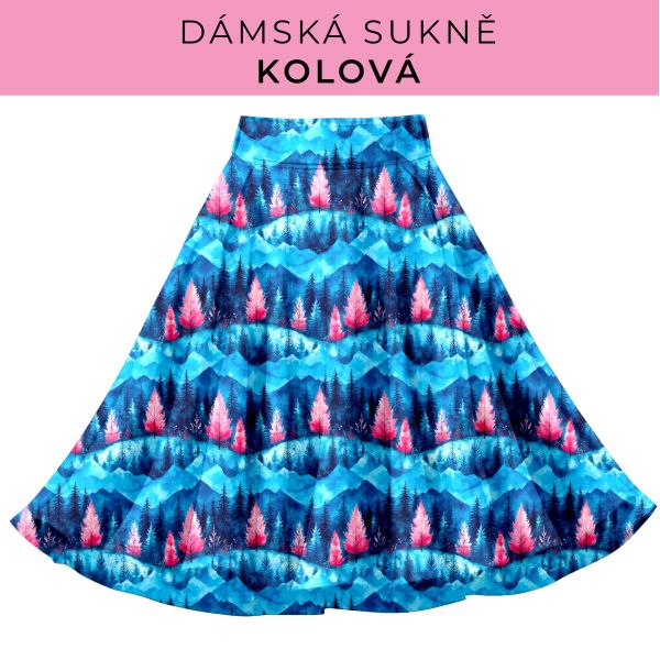 DÁMSKÝ střih - Kolová sukně