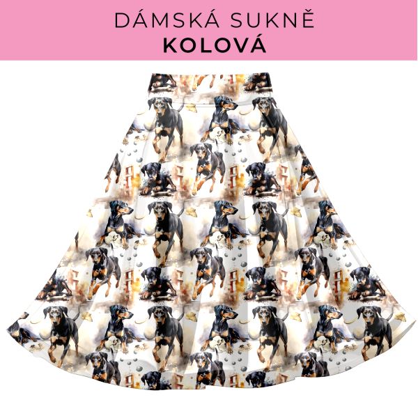 DÁMSKÝ střih - Kolová sukně