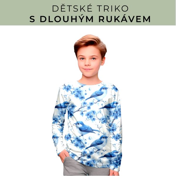 DĚTSKÝ střih - triko dlouhý rukáv