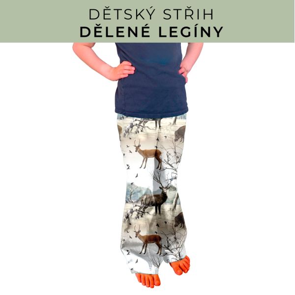 Dětský střih - Dělené legíny