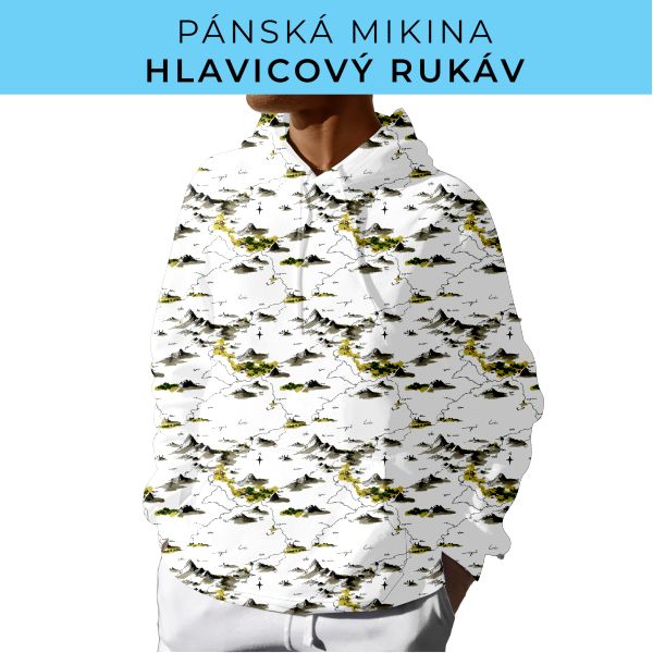PÁNSKÝ střih - mikina s kapucí