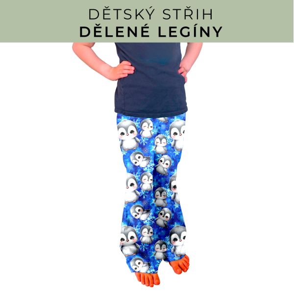 Dětský střih - Dělené legíny