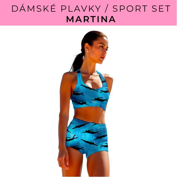 Dámský střih - plavky / sportovní set Martina