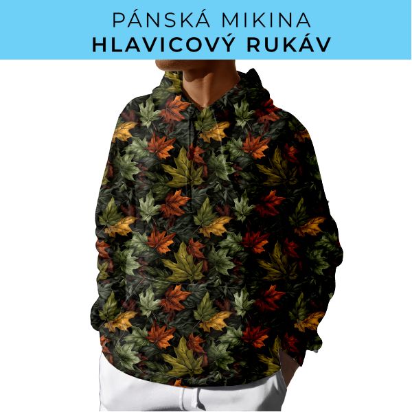 PÁNSKÝ střih - mikina s kapucí