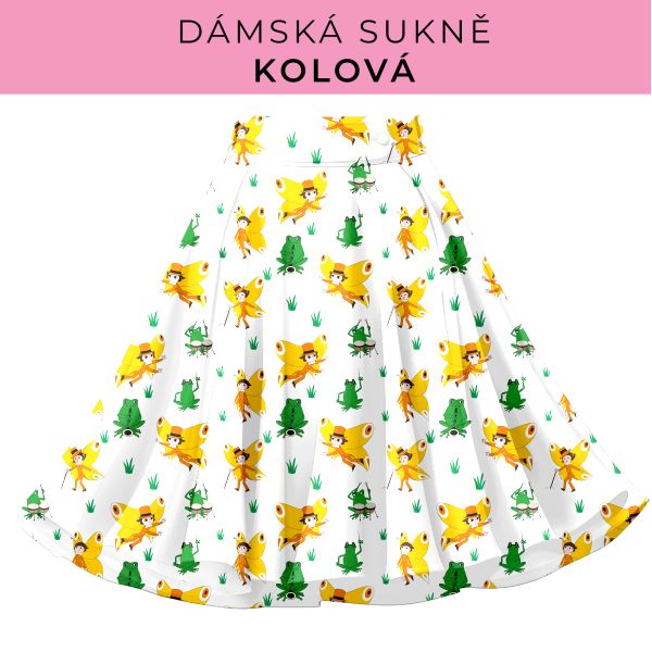 DÁMSKÝ střih - Kolová sukně