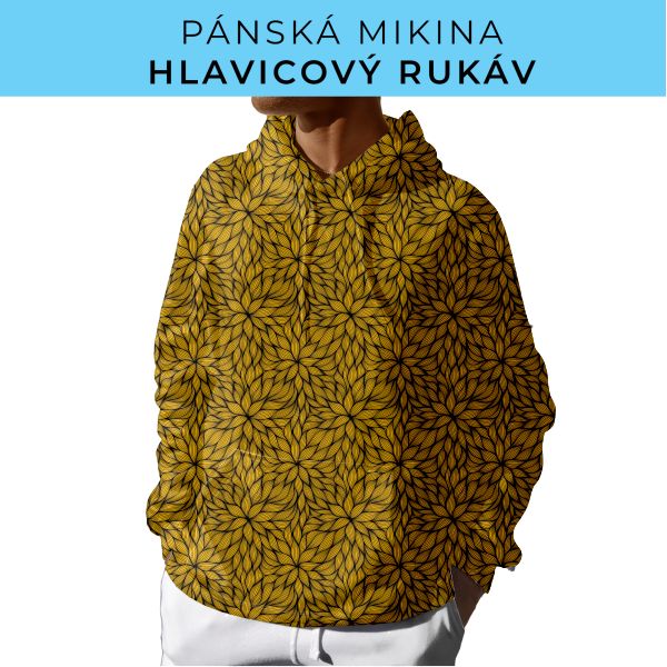 PÁNSKÝ střih - mikina s kapucí