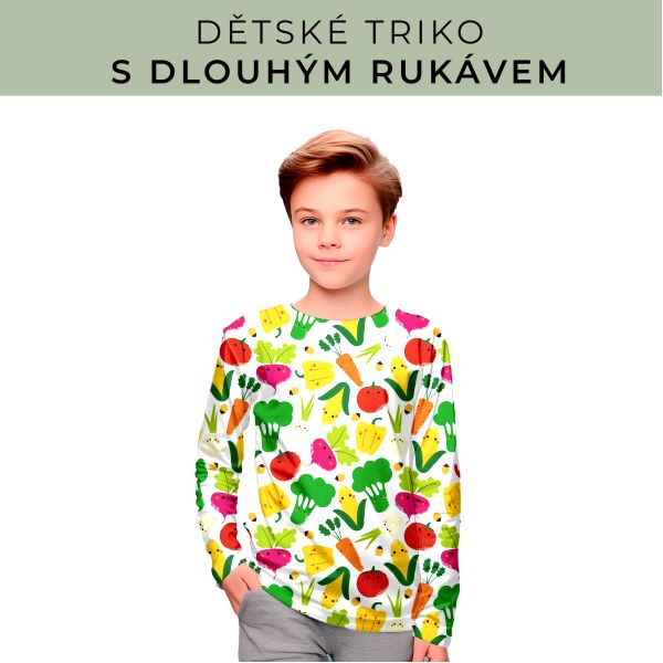 DĚTSKÝ střih - triko dlouhý rukáv
