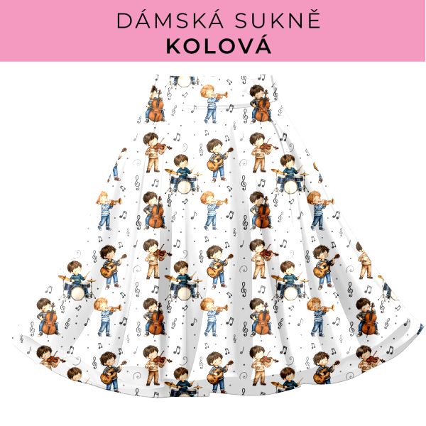 DÁMSKÝ střih - Kolová sukně