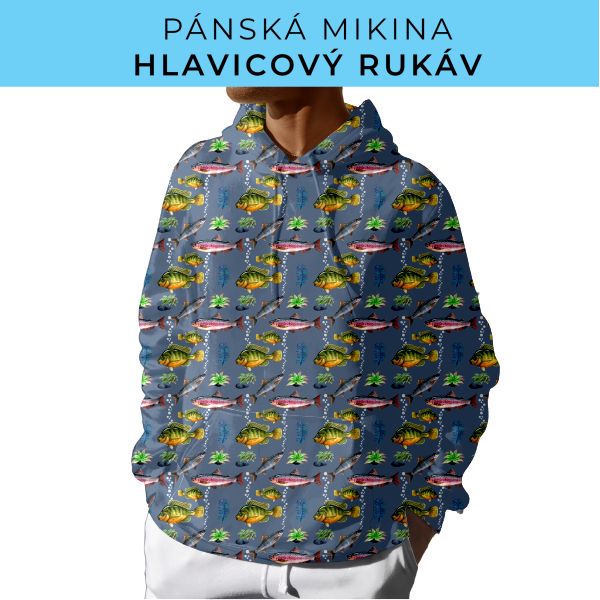 PÁNSKÝ střih - mikina s kapucí