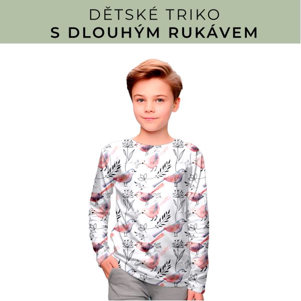 DĚTSKÝ střih - triko dlouhý rukáv