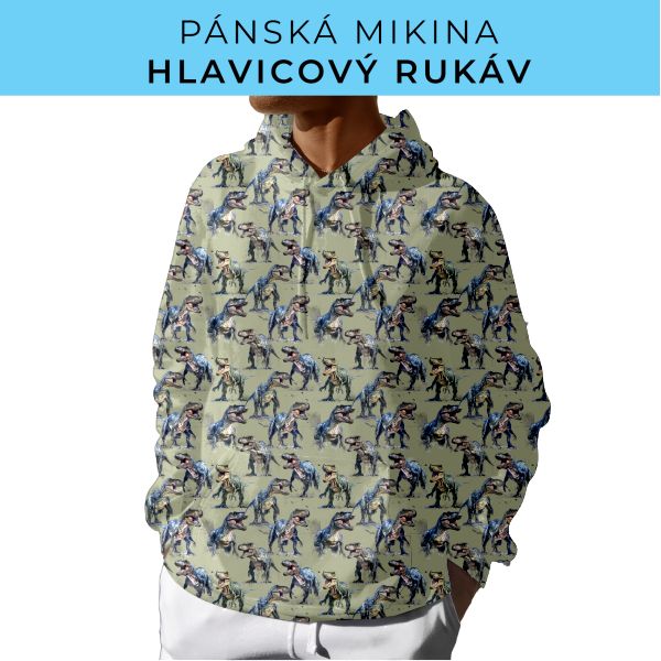 PÁNSKÝ střih - mikina s kapucí