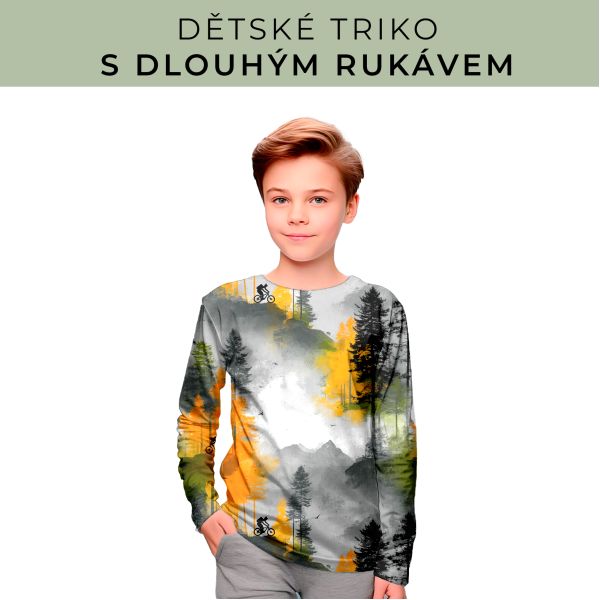 DĚTSKÝ střih - triko dlouhý rukáv