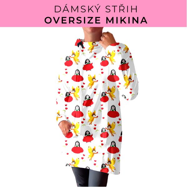 DÁMSKÝ střih - Oversize mikina